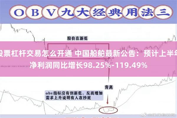 股票杠杆交易怎么开通 中国船舶最新公告：预计上半年净利润同比增长98.25%-119.49%