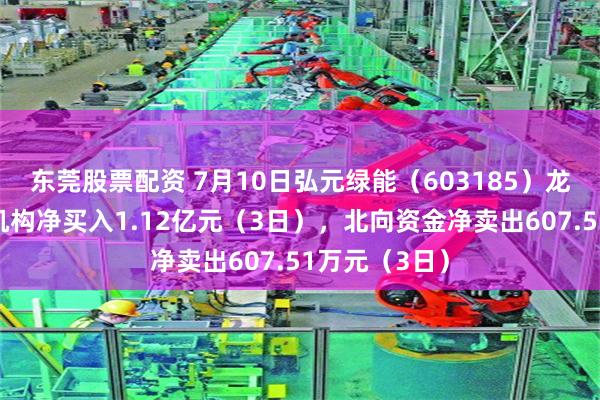 东莞股票配资 7月10日弘元绿能（603185）龙虎榜数据：机构净买入1.12亿元（3日），北向资金净卖出607.51万元（3日）