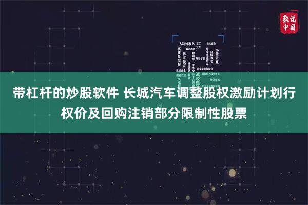 带杠杆的炒股软件 长城汽车调整股权激励计划行权价及回购注销部分限制性股票