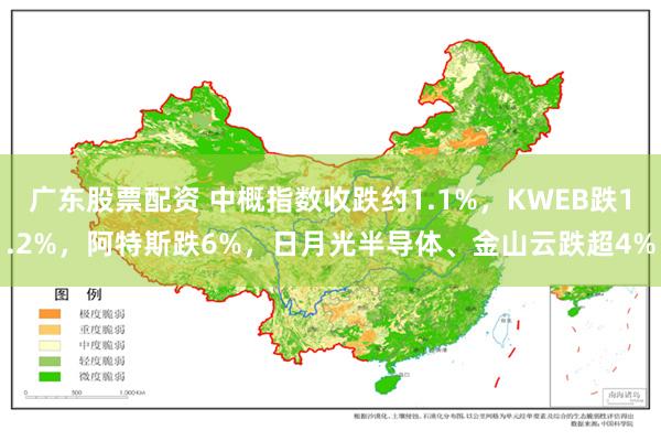 广东股票配资 中概指数收跌约1.1%，KWEB跌1.2%，阿特斯跌6%，日月光半导体、金山云跌超4%